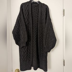 Topshop Long Open Front Cardigan